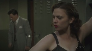 Agent Sousa catches Peggy changing